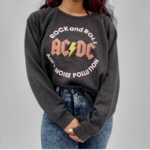 Lucky Brand AC/DC Womens Crewneck Sweater Size M
